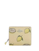 Coach Snap Wallet With Lemon Print Garden Glade