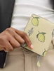 Coach Snap Wallet With Lemon Print Garden Glade