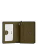Coach Snap Wallet With Patchwork And Snake Print Olive