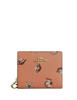 Coach Snap Wallet With Shell Print Coral Sunrise