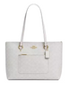 Coach Station Tote Bag In Signature Canvas White Chalk