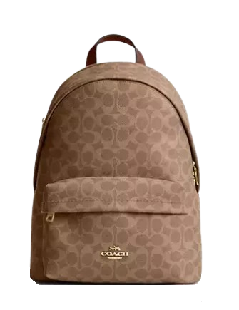 coach backpack magnetic snap tan West In Blocked Signature Canvas Sand/Tan CAB59 Signature jacquard refined pebble leather and smooth calf leather Inside zip cell phone and multifunction pockets Inside tech sleeve Drawstring and snap closures fabric lining Top handle with 3 1/4 drop Outside zip and flap pockets Adjustable shoulder straps Luggage sleeve 11 1/4 (L) x 17 3/4 (H) x 6 1/2 (W) Style No. I used a weak magnetic
