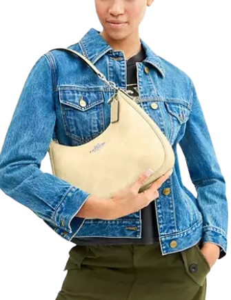 Coach Teri Hobo Bag In Signature Canvas Hay