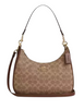 Coach Teri Hobo Bag In Signature Canvas Tan Brown