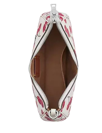 Coach Teri Hobo Bag With Cherry Print Chalk