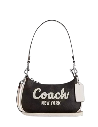 Coach Teri Mini Crossbody Bag In Signature Canvas With Coach Coach Teri Mini Crossbody Bag In Signature Canvas With Coach