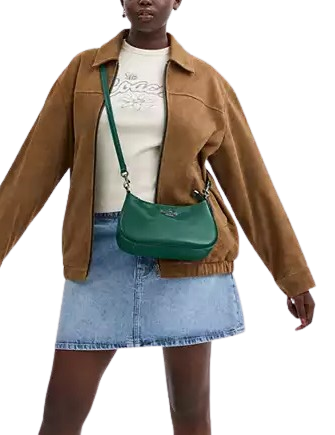 Emerald green coach bag best sale