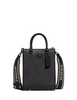 Coach Tote 16 With Signature Canvas Black