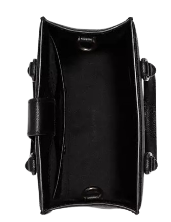 Coach Tote 16 With Signature Canvas Black