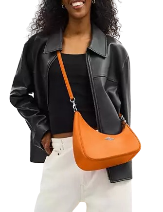 Coach Twisted Teri Shoulder Bag Bright Mandarin