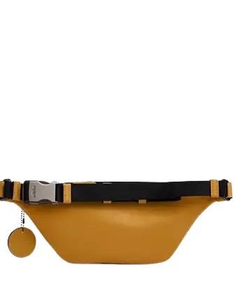 Coach Warren Mini Belt Bag In Colorblock Signature Canvas Tan Buttercup