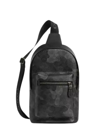 Coach West Pack In Signature Camo Print Grey