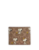 Coach X Peanuts 3 In 1 Wallet In Signature Canvas With Snoopy Print Tan