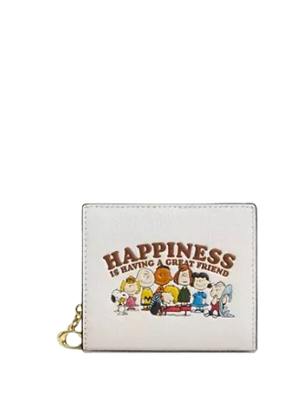 Coach X Peanuts Snap Wallet Chalk