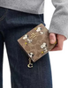 Coach X Peanuts Snap Wallet In Signature Canvas With Snoopy Print Tan Brown