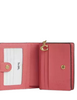 Coach X Peanuts Snap Wallet With Lucy Bright Coral