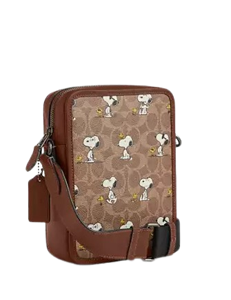 Coach Coach X Peanuts Sullivan Crossbody Bag In Signature