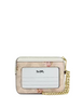Coach Zip Card Case In Signature Canvas With Floral Print Sand