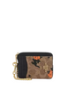 Coach Zip Card Case In Signature Canvas With Halloween Print Black Tan