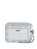 Coach Zip Card Case In Sketch Signature Canvas Ice Blue
