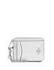 Coach Zip Card Case Light Silver