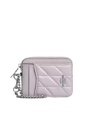 Coach Zip Card Case Pink