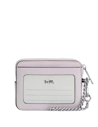 Coach Zip Card Case Pink