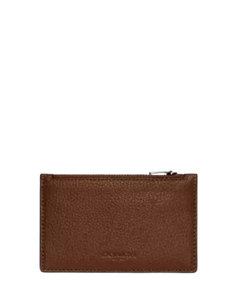 Coach Zip Card Case Saddle