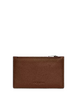 Coach Zip Card Case Saddle