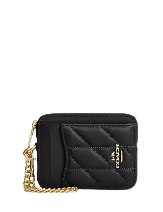 Coach Zip Card Case With Quilting | Brixton Baker Coach Zip Card Case With Quilting | Brixton Baker
