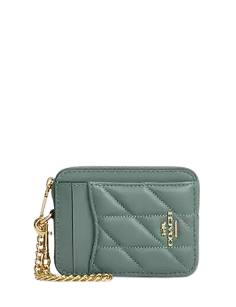 Coach Zip Card Case With Quilting | Brixton Baker Coach Zip Card Case With Quilting | Brixton Baker
