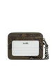 Coach Zip Card Case With Snake Print Olive