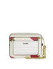 Coach Zip Card Case With Strawberry Print Chalk