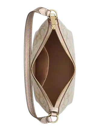 Coach Zip Top Shoulder Bag In Signature Canvas Brixton Baker