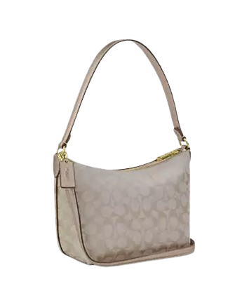 Zip shoulder bag in signature canvas cheap