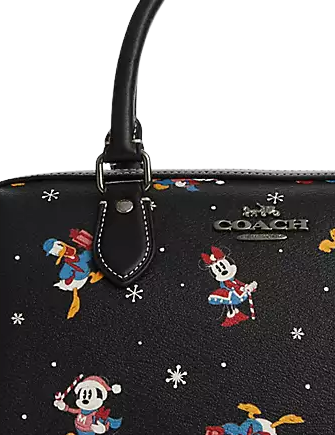 Coach Disney X Coach Rowan Satchel With Holiday Print | Brixton Baker Coach Disney X Coach Rowan Satchel With Holiday Print | Brixton Baker