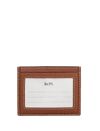 Slim id card case in signature jacquard Clearance
