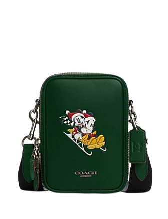 Coach Disney X Coach Stanton Crossbody With Winter Motif Coach Disney X Coach Stanton Crossbody With Winter Motif