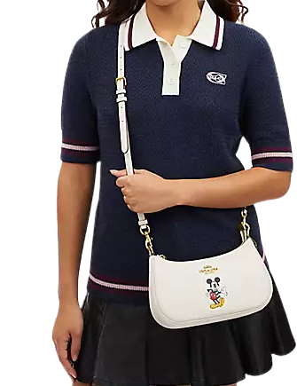 Coach Disney X Coach Teri Shoulder Bag With Mickey Mouse | Brixton Coach Disney X Coach Teri Shoulder Bag With Mickey Mouse | Brixton