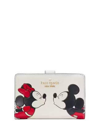 Kate Spade New York Disney X Kate Spade New York Minnie Medium Compact Bifold Wallet