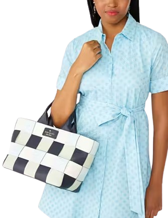 Kate Spade New York Basket Woven Leather Tote