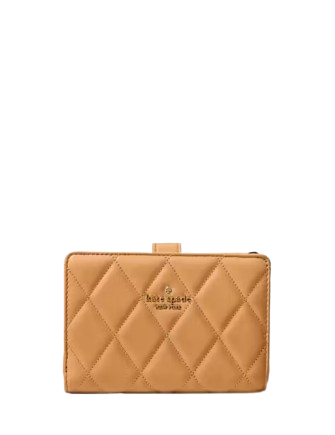 Kate Spade Carey Medium Compact Bifold Wallet Tiramisu Mousse