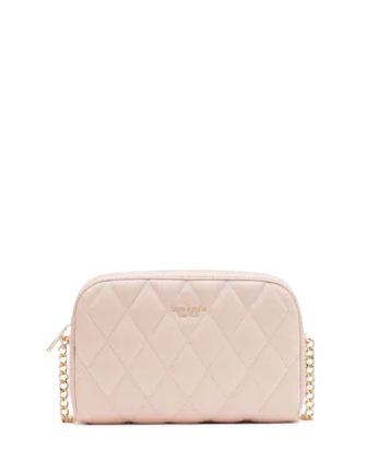 Quilted Mini Crossbody Wristlet Clutch