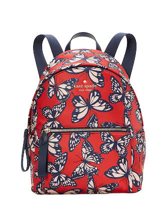 Kate Spade New York Chelsea The Little Better Butterfly Toss Printed Medium Backpack