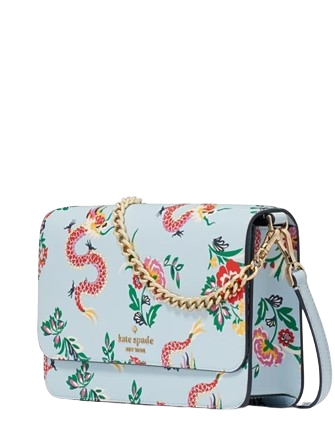 Kate Spade New York Dragon Printed Flap Crossbody Brixton Baker