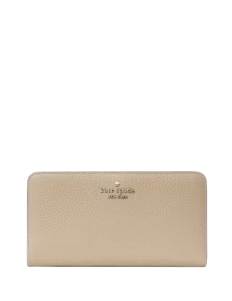 Kate Spade Outlet Dumpling Large Slim Bifold Wallet Light Sand