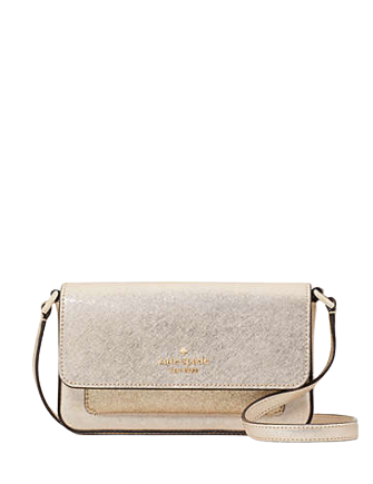 Kate spade gold crossbody hotsell