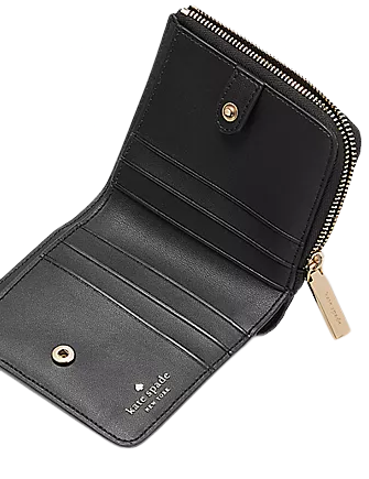 Kate Spade New York Glimmer Boxed Small L zip Wallet Brixton Baker