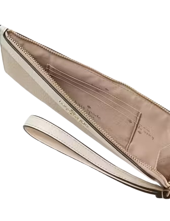 Kate Spade New York Lucy Colorblock Pebbled Leather Medium L-zip Wristlet