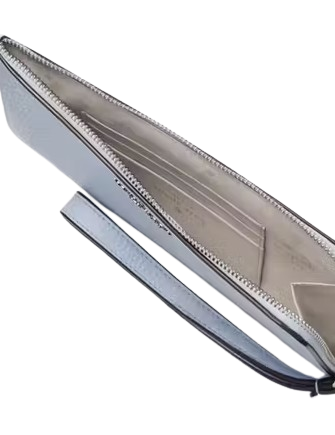 Kate Spade New York Lucy Pebbled Leather Medium L-zip Wristlet